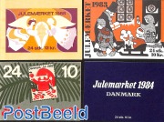 4 booklets with Christmas seals Denmark
