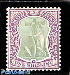 1sh, WM Multiple Crown-CA, Stamp out of set