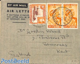 Airmail cover to Kent