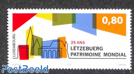 Luxemburg city 25 years world heritage site 1v