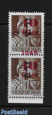 Both stamps with shifted overprint