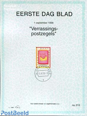 Surprise stamp,  EDB Visje 213