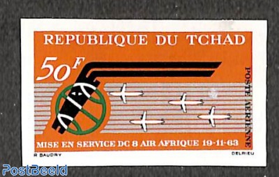 Air Afrique 1v, imperforated