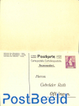 Reply paid postcard 12/15c, Gebr. Roth